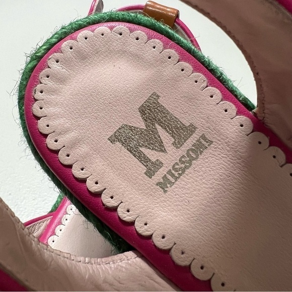 M Missoni Polka Dot Espadrilles Platform Sandals - Picture 8 of 14